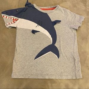 Mini Boden shark t-shirt, size 4-5